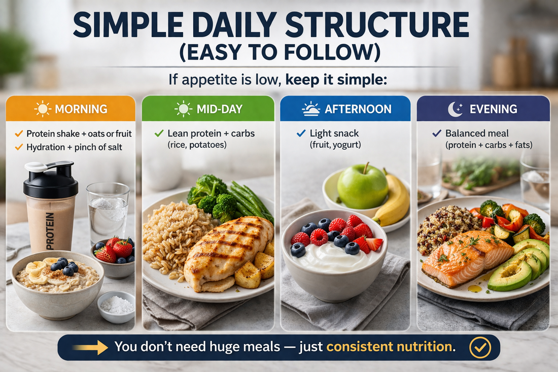 Showing what to eat keeping simple