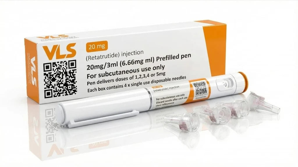 VLS 20mg retatrutide pen research peptide for laboratory research